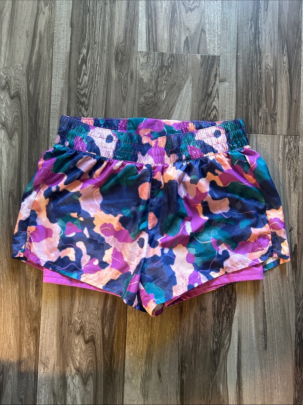 Reebok Women's Multi-Color Camo Athletic Shorts